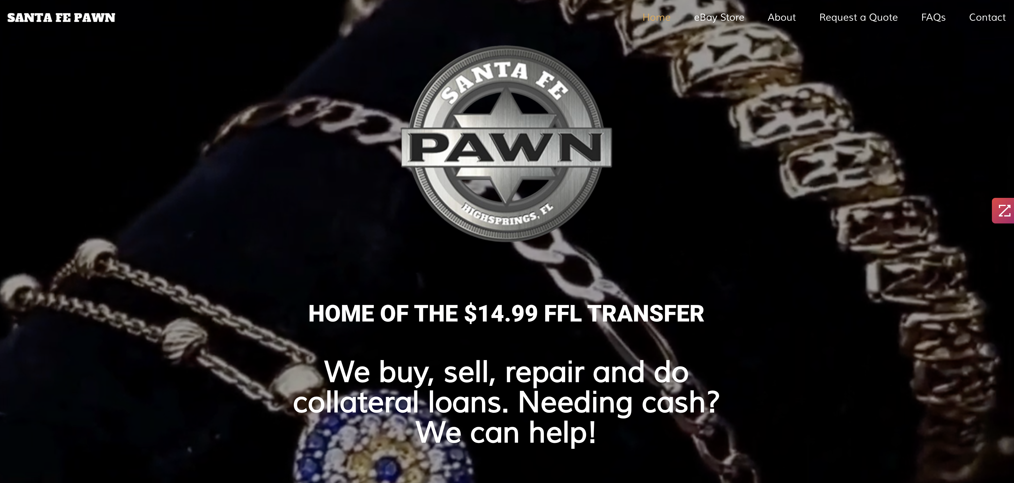 santa fe pawn website built by Imperium Marketing Solutions